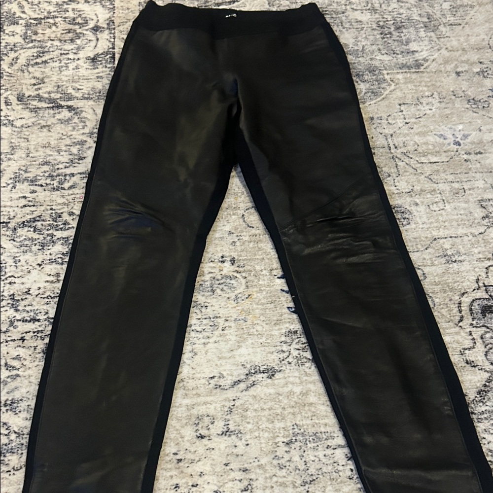 PAIGE Black Leather Pants